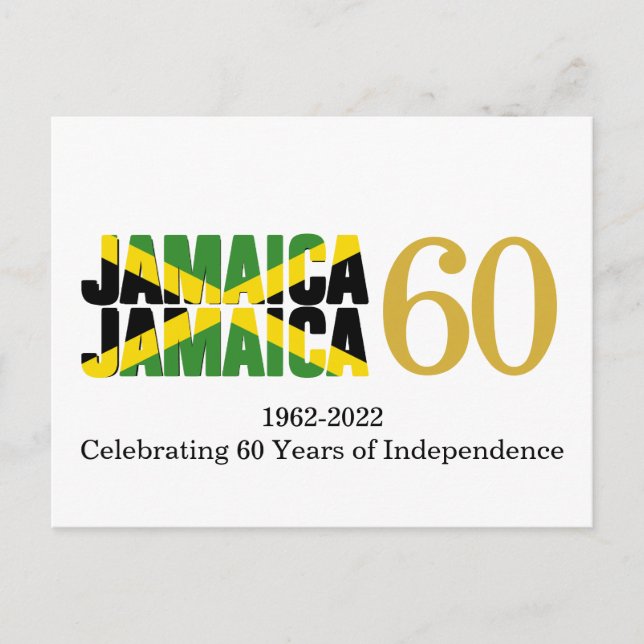Carte Postale JAMAÏQUE 60e Anniversaire de l'Indépendance (Devant)