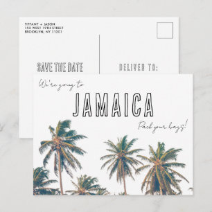 Carte Postale Jamaïque Destination Beach Wedding Enregistrer la 