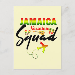 Carte Postale Jamaïque Vacation Squad Group Correspondance Regga