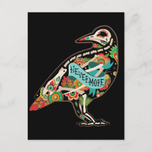 Carte postale Jamais Crâne Sugar Raven