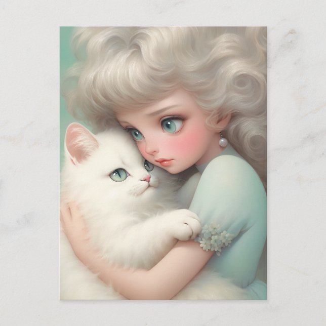 Carte Postale Jamais Sans Toi, Amoureux des chats (Devant)