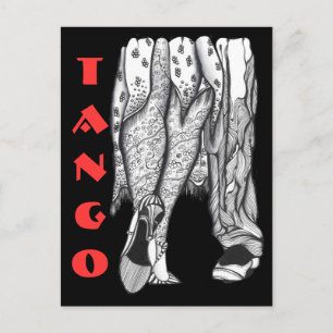 Carte Postale Jambes de tango