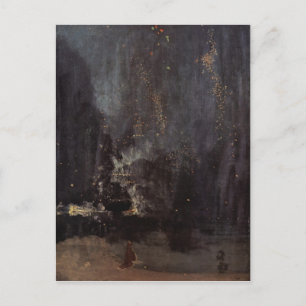 Carte Postale James Abbott McNeill Whistler - Nocturne en noir