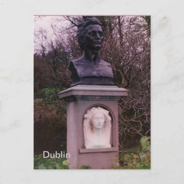 Carte Postale James Clarence Mangan Monument, Dublin, Irlande (Devant)