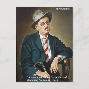 Carte Postale James Joyce "Erreurs/portails" Citation Cadeaux & 