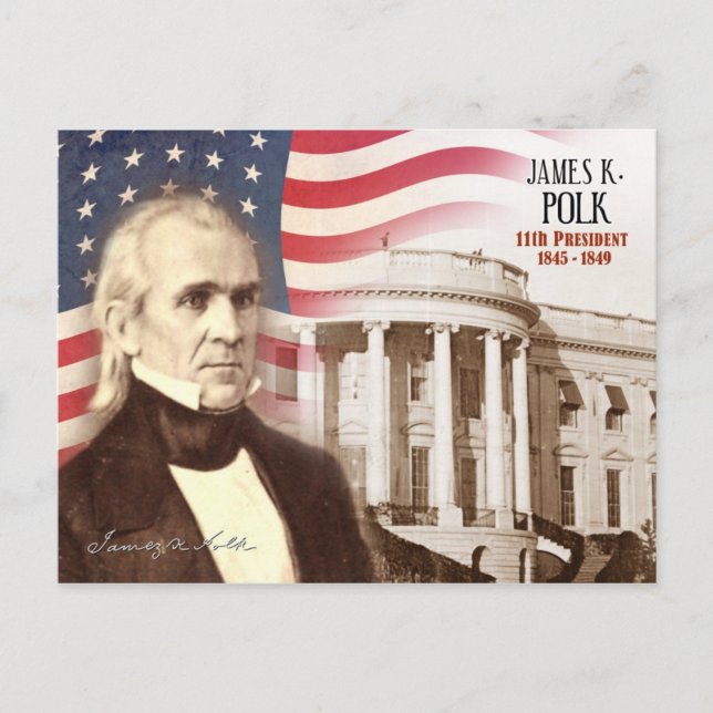 Carte Postale James K. Polk - 11e Président des États-Unis (Devant)