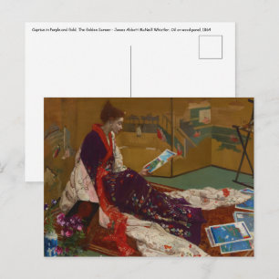 Carte Postale James Whistler - Caprice en violet et or