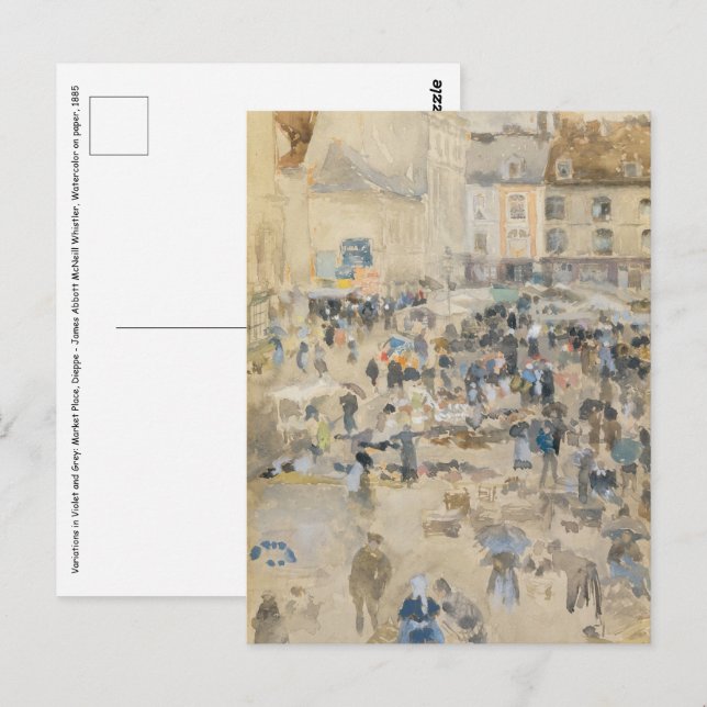 Carte Postale James Whistler - Nocturne : Chelsea (Devant / Derrière)