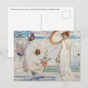 Carte Postale James Whistler - Symphonie blanche, Trois filles