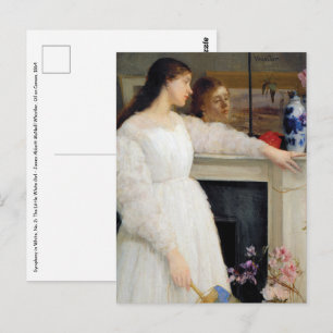 Carte Postale James Whistler - Symphonie en blanc no 2