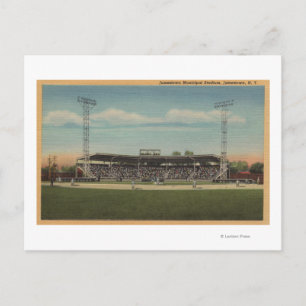 Carte Postale Jamestown, NY - Stade municipal de baseball