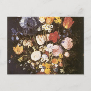 Carte Postale Jan Brueghel, le Vase des Fleurs de l'Ancien