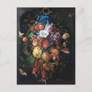 Carte Postale Jan Davidsz de Heem, Festoon de Fruits et Fleurs