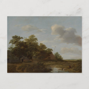Carte Postale Jan Vermeer van Haarlem, Paysage avec une ferme