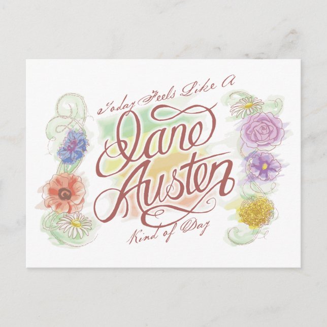 Carte Postale Jane Austen Kind of Day Postcard (Devant)