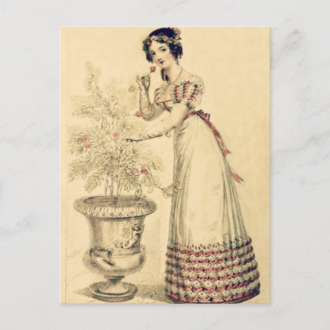 Carte Postale Jane Austen Regency Ball Gown (Devant)