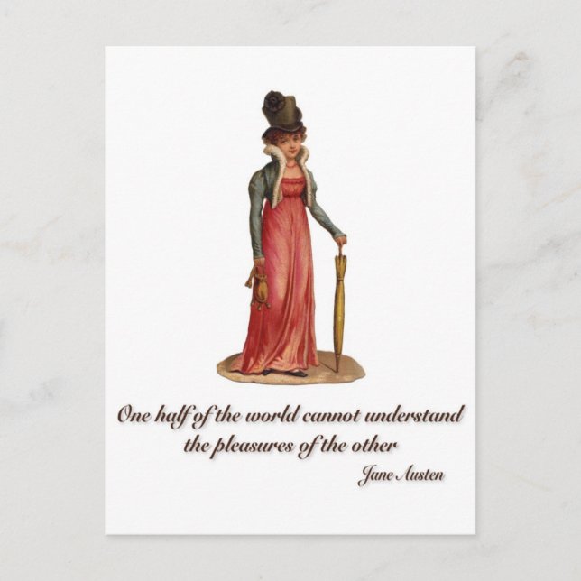 Carte Postale Jane Austen sur le malentendu (Devant)