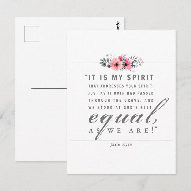 Carte Postale Jane Eyre - Comme Nous Sommes - Blanc (Devant / Derrière)