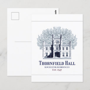 Carte Postale Jane Eyre Thornfield Hall Rochester Résidences