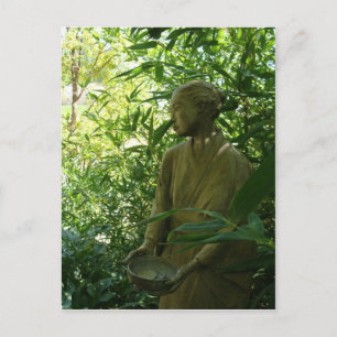 Carte Postale Japanese Garden Statue