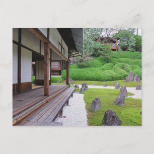 Carte Postale Japon, Kyoto. Jardin de pierre dans le silence