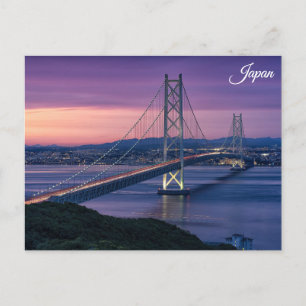 Carte Postale Japon Pont Japonais Coucher de soleil Voyage