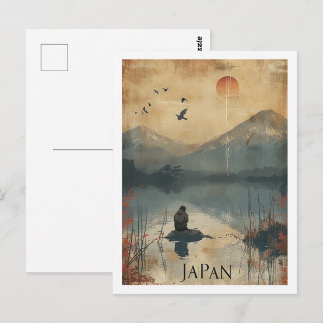 Carte Postale Japon Vintage célèbre Travel Place (Devant / Derrière)