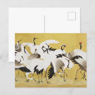 Carte Postale Japonais Grues Vintage Bird Classic