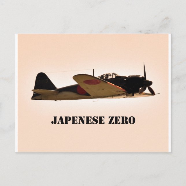 Carte Postale Japonais Zero World War 2 (Devant)
