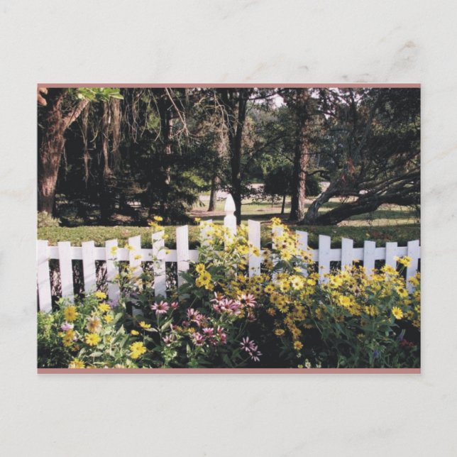 Carte Postale jardin (Devant)