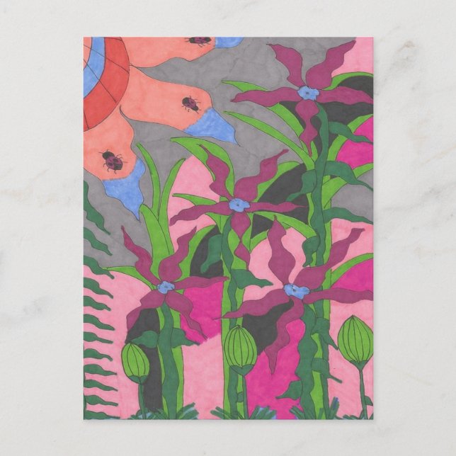 Carte Postale Jardin à Twilight (Devant)