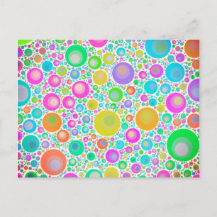 Carte Postale Jardin Abstrait rose