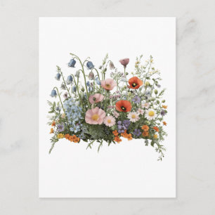 Carte Postale jardin botanique de prairie fleurie