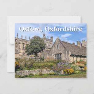 Carte Postale Jardin commémoratif de Christ Church, Oxford