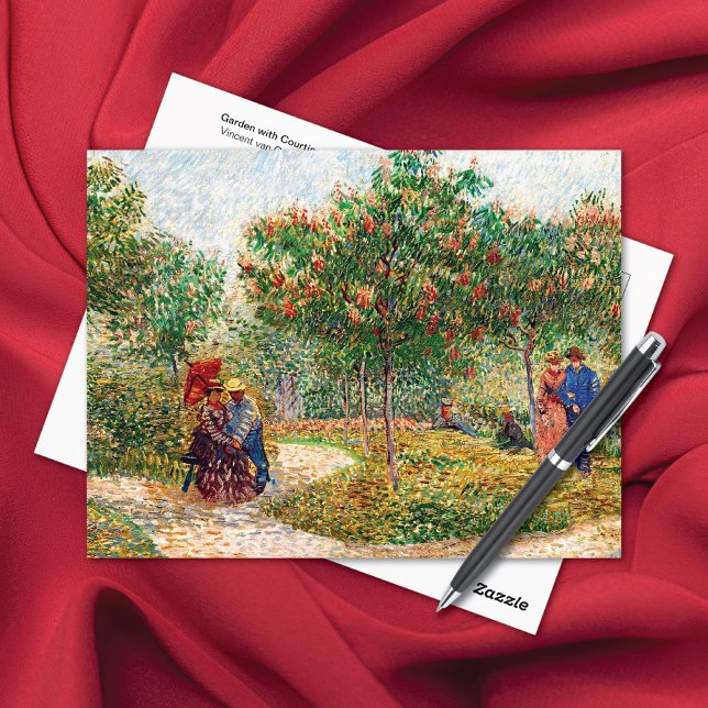 Carte Postale Jardin Courtoisie Couples Vincent van Gogh (Créateur téléchargé)