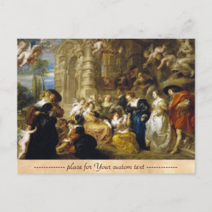Carte Postale Jardin d'amour Pierre Paul Rubens  chef-d'œuvre