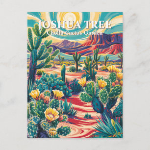 Carte Postale Jardin de cactus Cholla de Joshua Tree par Van Gog