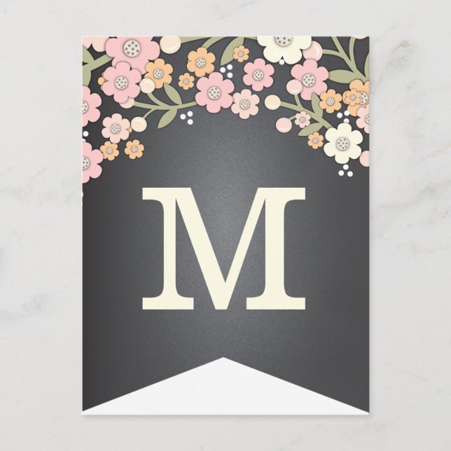 Carte Postale Jardin de charme drapeau floral do-it-yourself ban (Devant)