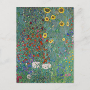 Carte Postale Jardin de cottage avec des tournesols   Gustav Kli