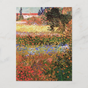 Carte Postale Jardin de fleurs par Vincent van Gogh