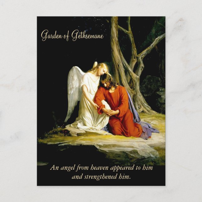 Carte Postale Jardin de Gethsémani Carl Bloch (Devant)