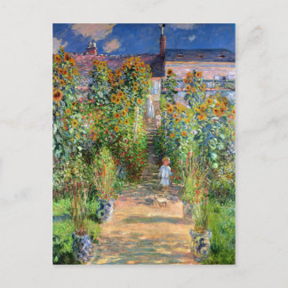 Carte Postale Jardin de l'artiste à Vetheuil, Claude Monet