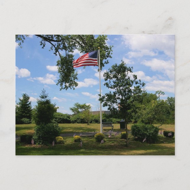 Carte Postale Jardin de mémorial de vétérans (Devant)
