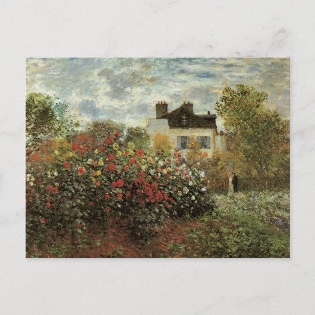 Carte Postale Jardin de Monet à Argenteuil par Claude Monet (Devant)
