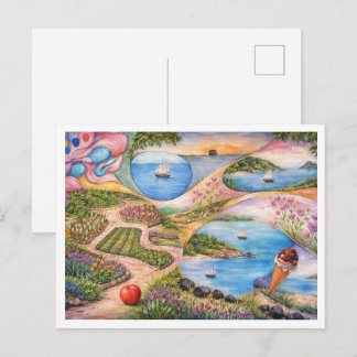 Carte Postale Jardin de Paradis