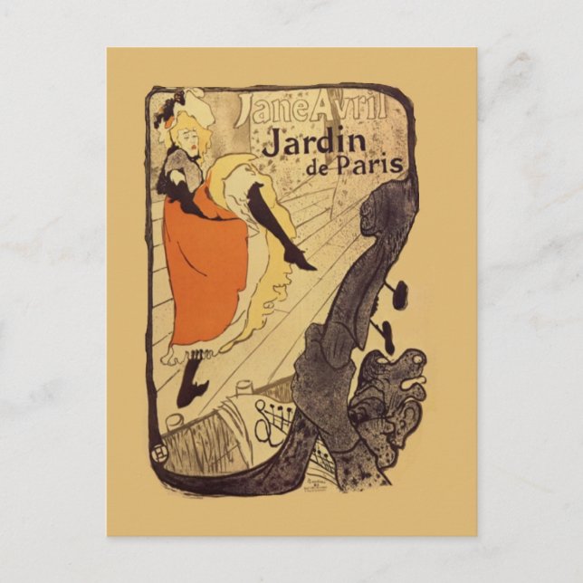 Carte Postale Jardin de Paris - Toulouse-Lautrec (Devant)