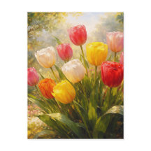 Jardin de tulipes - Style pictural