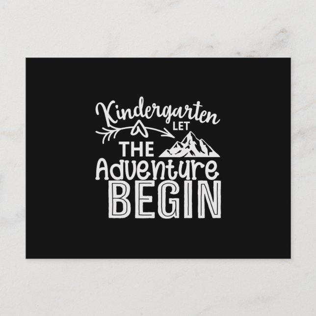 Carte Postale Jardin d'enfants Let The Adventure Begin (Devant)