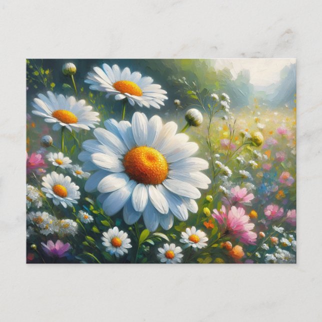 Carte Postale Jardin des marguerites (Devant)