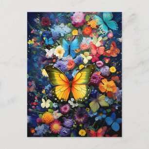 Carte Postale Jardin des papillons